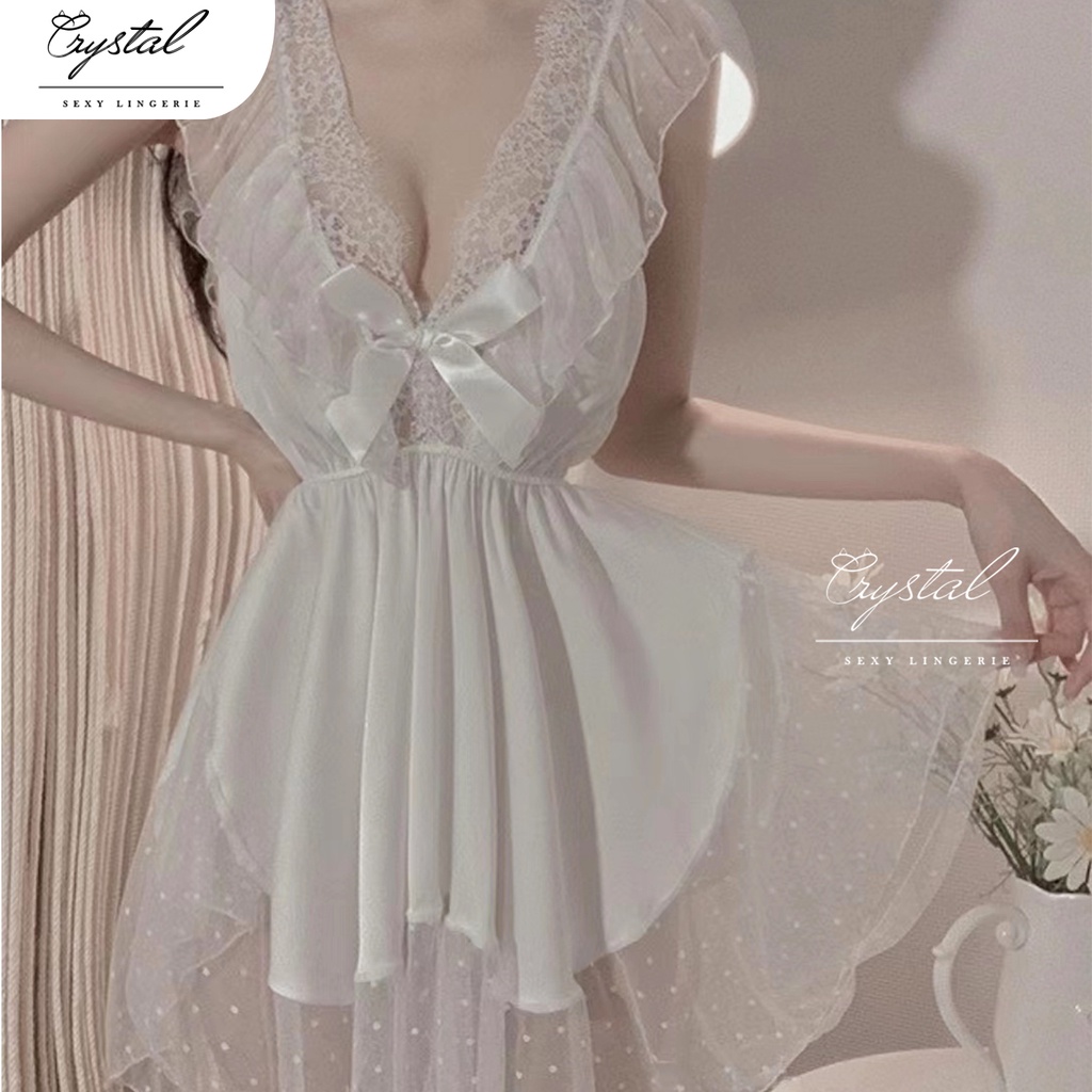 Crystal JESSICA Lingerie Dress Sexy Satin / Baju Tidur Sexy Wanita / Sleepwear Lingerie Satin / Seserahan 157