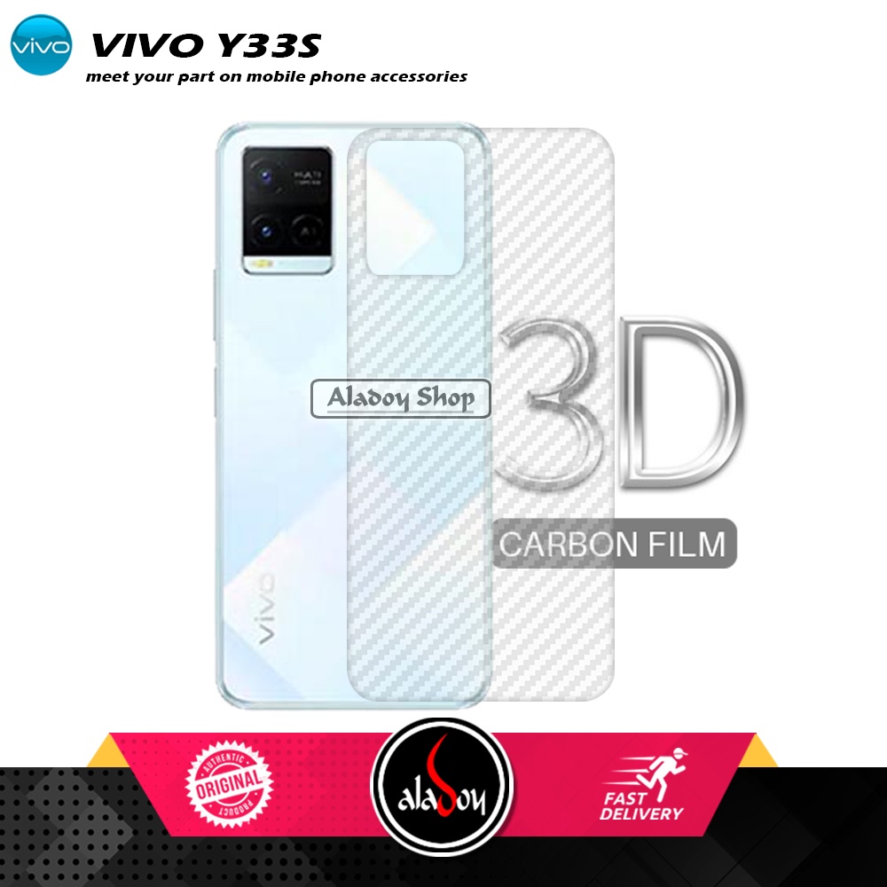 Tempered Glass Anti SPY Vivo Y33T/Y33S Anti Gores Privacy + Tempered Glass kamera dan Skin Carbon