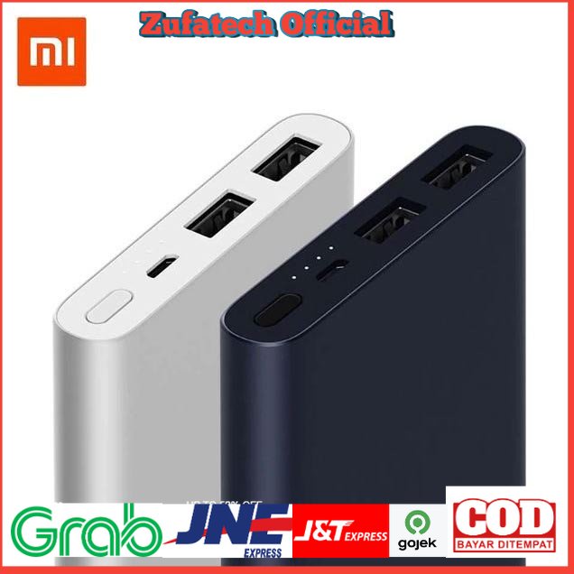 Xiaomi Power Bank 10000mAh 2nd Generation 2 USB Port (ORIGINAL) - Silver