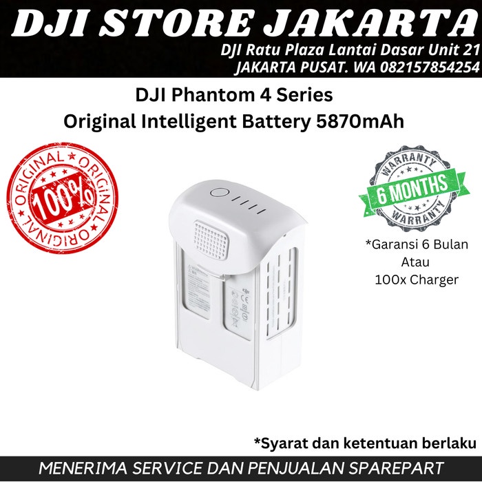 Battery Batre Baterai Dji Phantom 4 /Pro/ Plus