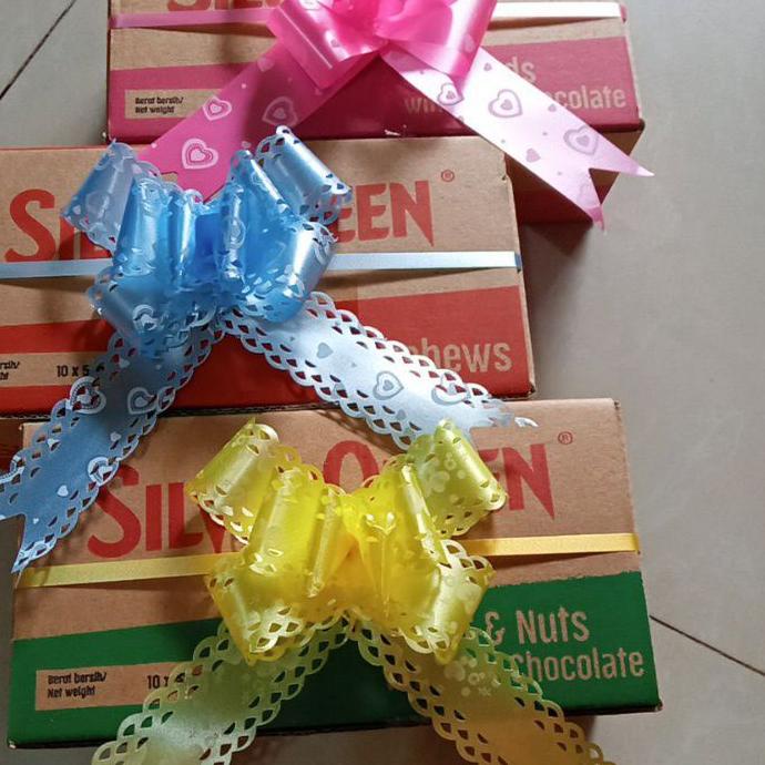 

limited STOCK!Silverqueen 58 gram 1 box (10 pcs) custom ucapan + free pita|RA9