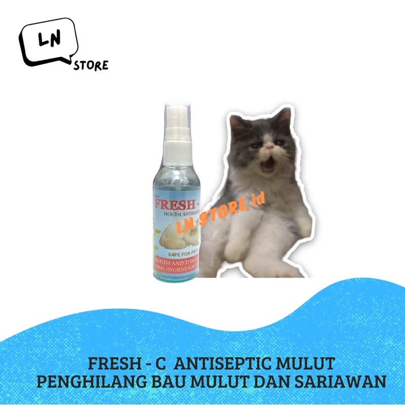 Spray Anti Septic Mulut Kucing Penghilang Bau Mulut dan Sariawan