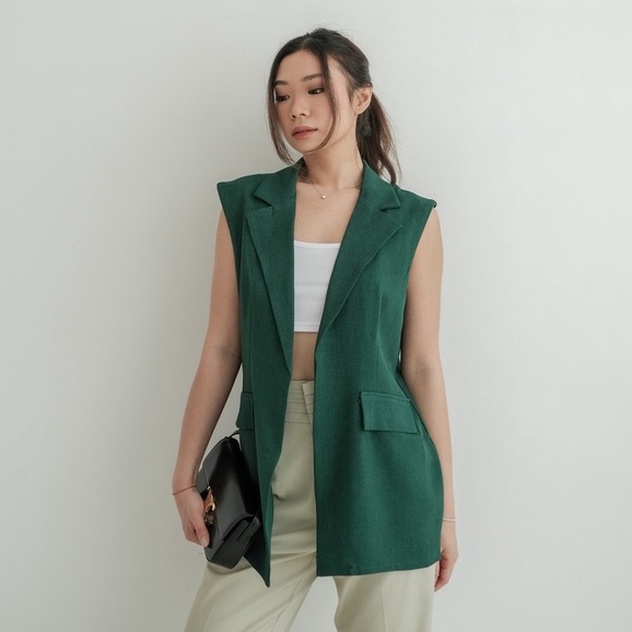 [TAVIA] KIMORA VEST / VEST WANITA / ROMPI WANITA / ATASAN WANITA / OUTER WANITA