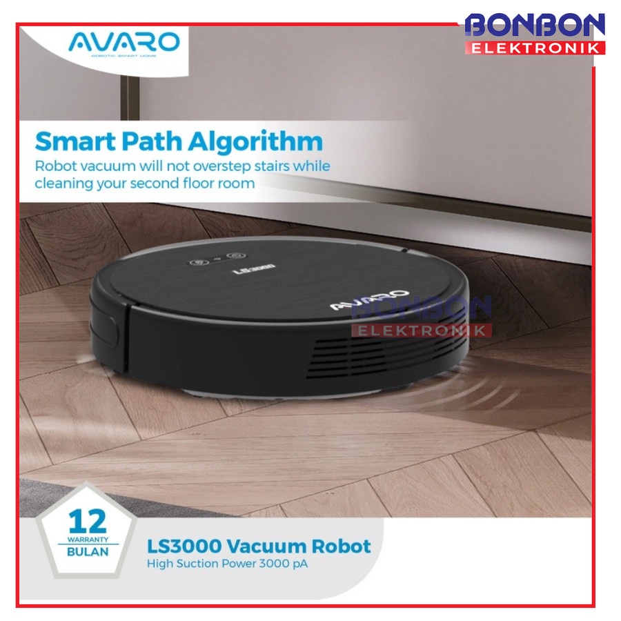 AVARO Smart Robot Vacuum Cleaner LS3000 Penyedot Debu