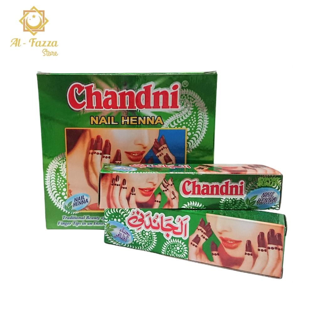 Pacar Kuku Chandni Nail Henna Original Pakistan 1bok isi 12pcs - Henna nail Chone