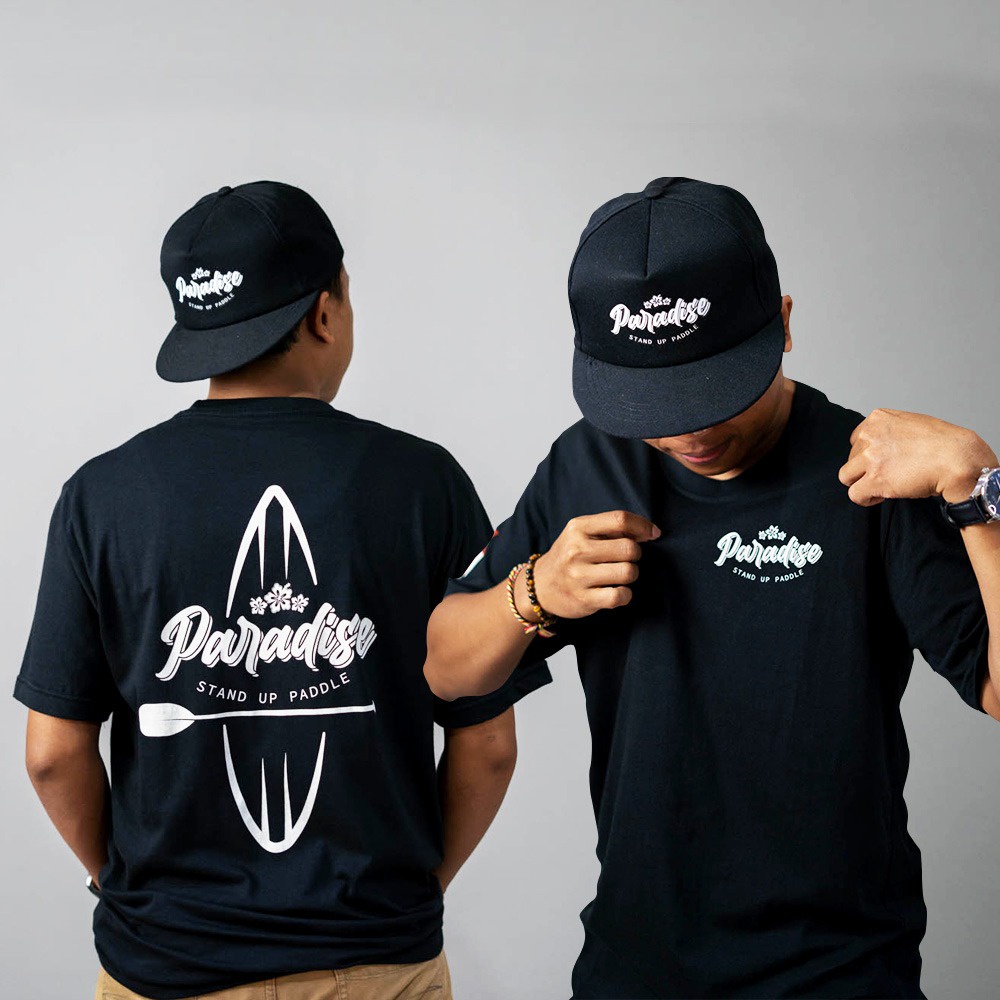 Baju Unisex / Kaos Yoga Paradise Unisex / Topi SUP Paradise / Merchandise Topi Snapback Paradise / T