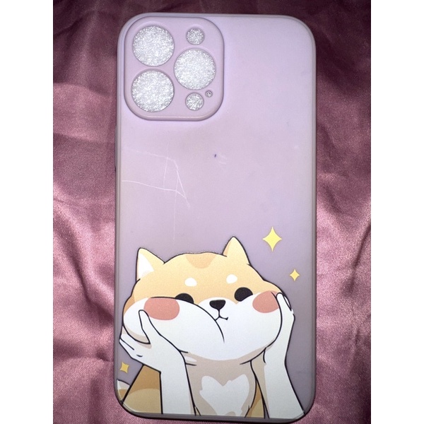 Case Hp Iphone 13 Pro Max, Purple/Ungu hewan lucu