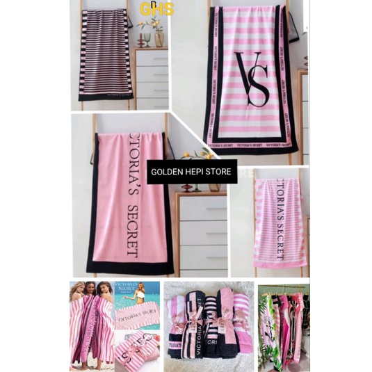 Handuk Wanita Victoria * S***ret Beach Towel  Traveling Microfiber  70 x 140