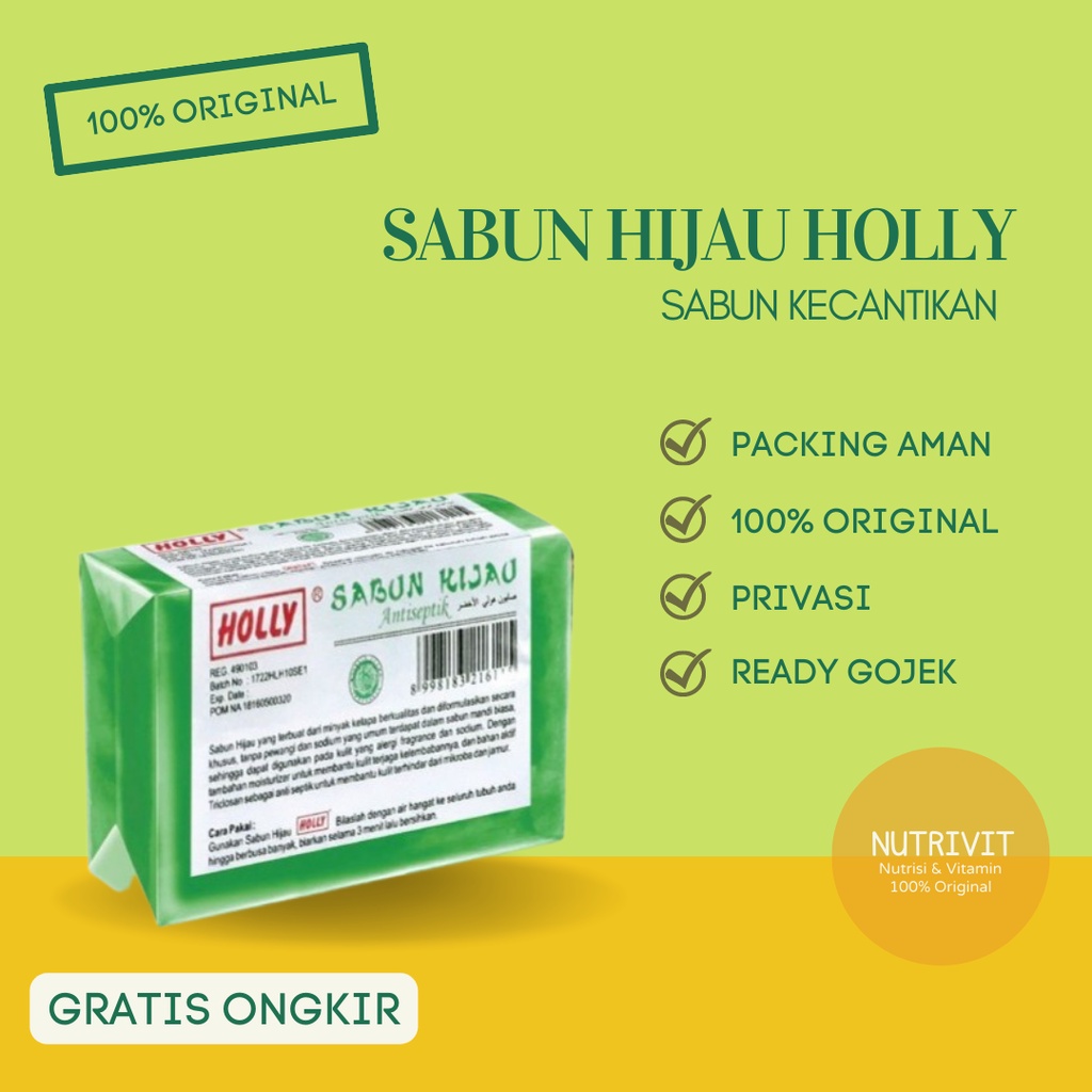 SABUN HIJAU HOLLY 80 GR