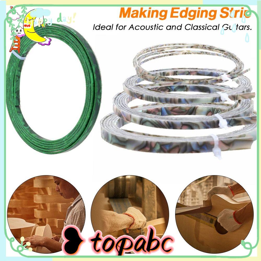 Top 1/2pcs Pembuatan Edging Strip Aksesoris ABS Cocok Untuk Gitar Edging Pengikat Plastik