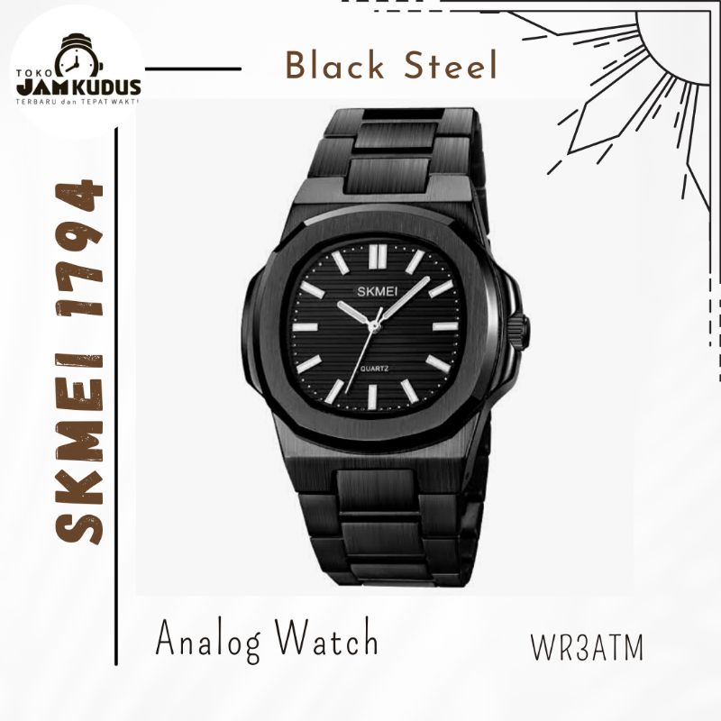 JAM TANGAN SKMEI 1794 BLACK ORIGINAL