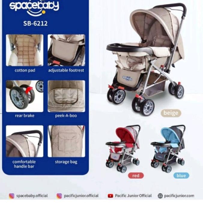 Baby Stroller Space Baby 6212 Kereta Bayi