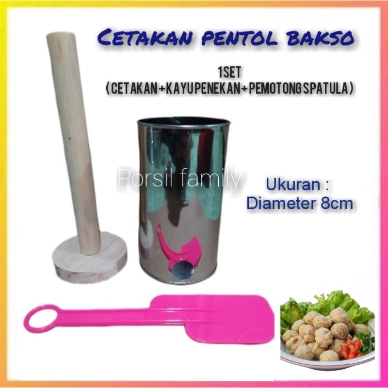 Jual Alat Cetakan Pentol Bakso Manual Cetakan Bakso Lubang 1 Dan 4