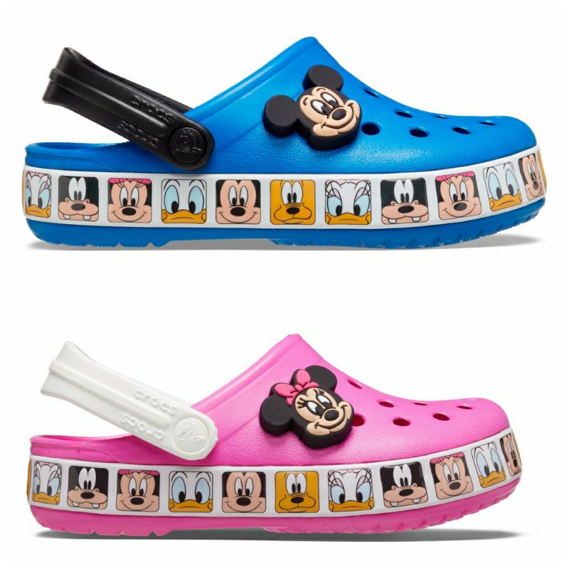 SANDAL ANAK CROCS MICKEY BLUE MINNIE PINK CLOG KIDS and JUNIOR