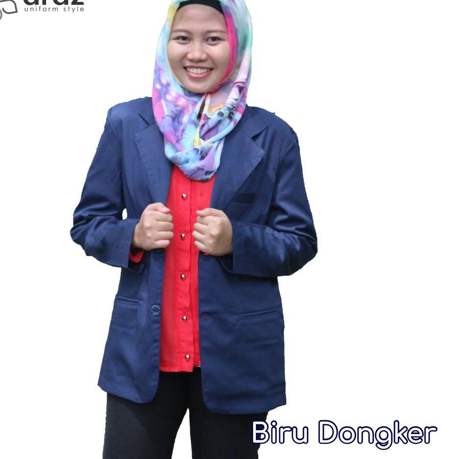Murah Banget JAS ALMAMATER BIRU DONGKER Sekolah, OSIS, Universitas, Pondok Pesantren, Jas Pengajian