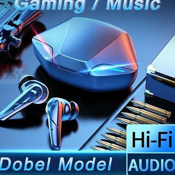 Best Update (COD) Apro366 Headset Bluetooth Gaming TWS with Mic 6D Bass Stereo Handset Water Proof Earbud 5.1 Wireless Earphone Headphone