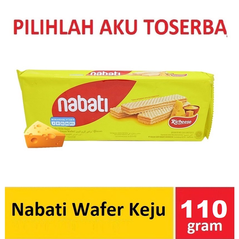 Richeese Nabati Wafer Keju 110 gr - (HARGA SATUAN)