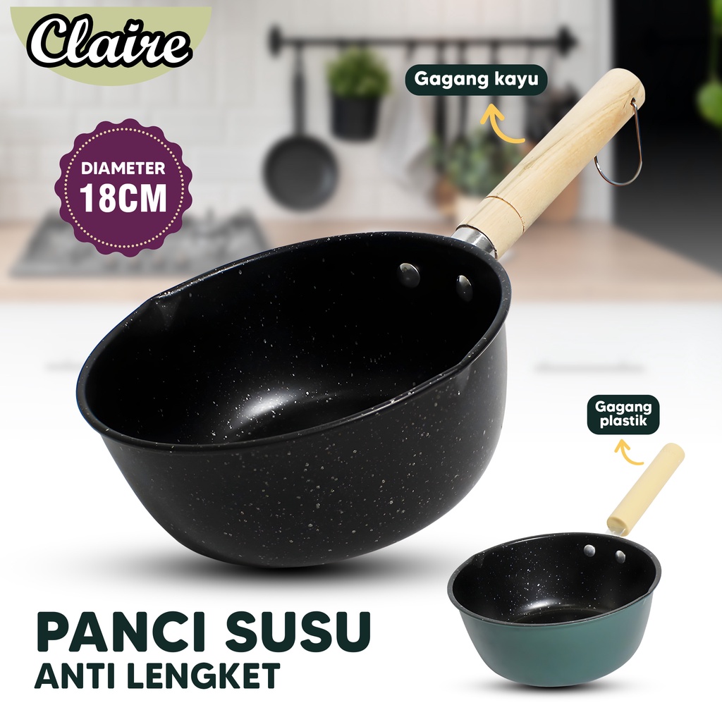 Panci susu 18cm - Panci susu Stainless steel - Panci susu Teflon - Panci MIE - Panci masakan bayi