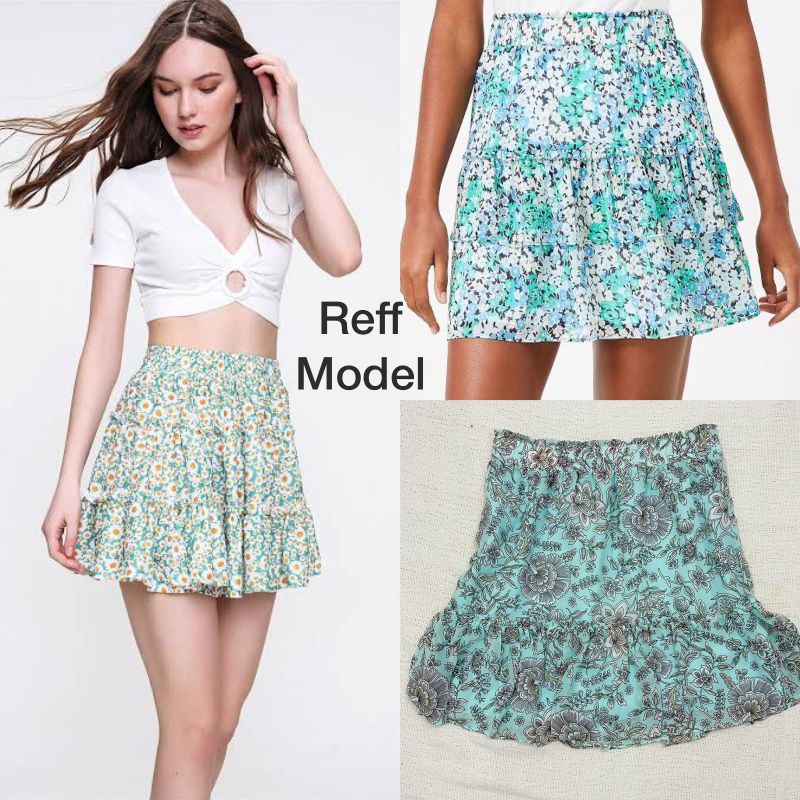 LofT ruffle mini skirt