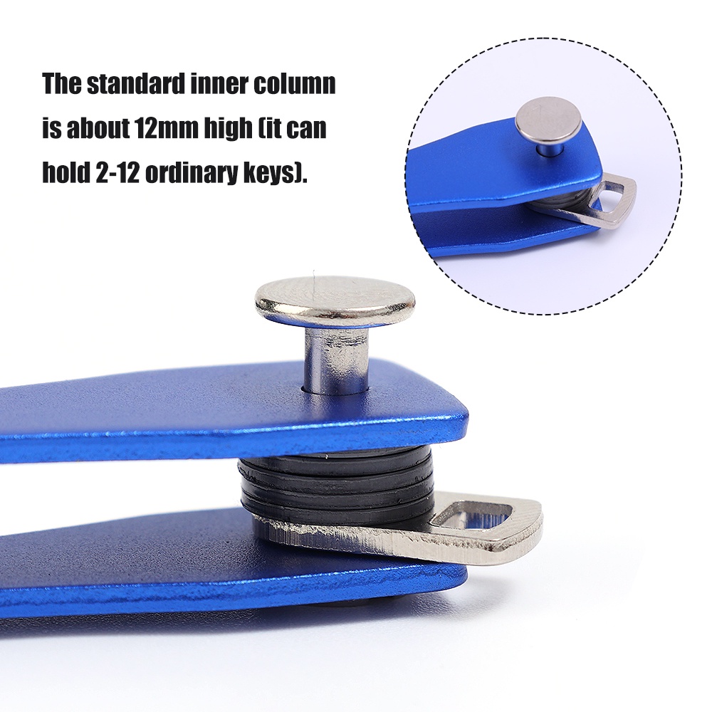 Keychain Organizer Gantungan Kunci Aksesoris Kreatif Keychain Dekorasi Liontin Klasik Populer Compact Metallic Key Holder Pria Wanita