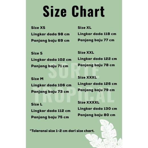 Kemeja Hawaiian Pantai UNISEX LENGAN PANJANG Casual