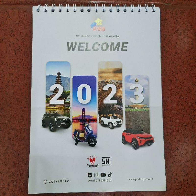 

Kalender Calender PMB Meja Makan Kantor Komputer Laptop Tahun 2023 ORI
