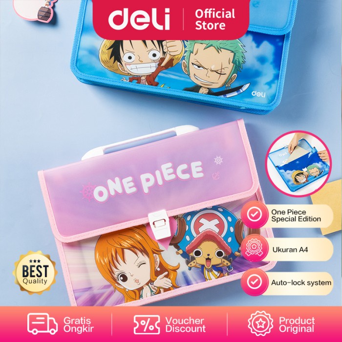 

✨NEW✨ - Deli Brief Case / Map A4 Edisi One Piece Dengan Sistem AutoLock EF621