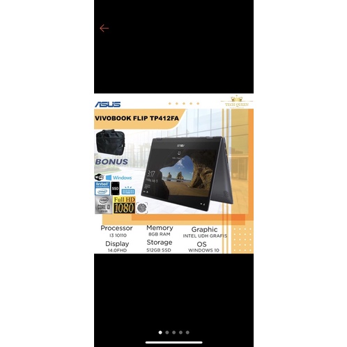 vivobook flip TP412FA asus