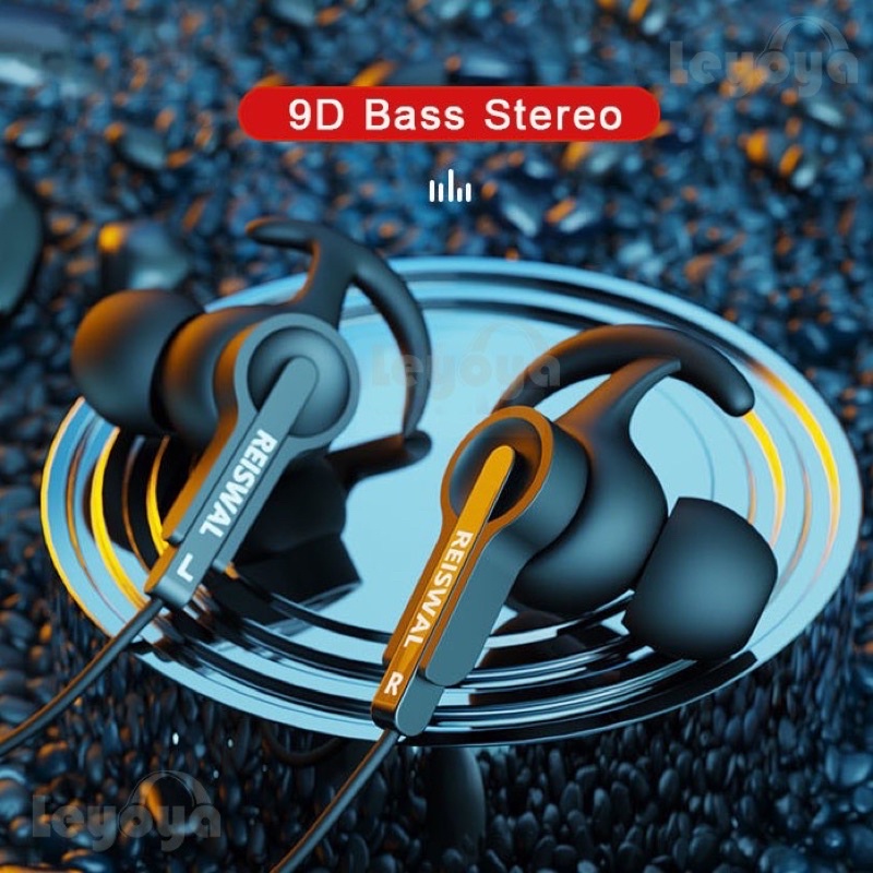 (BAYAR DITEMPAT) LEYOYA S2 Headset Gaming Super Bass Hifi Dengan Mic Earphone Gaming PUBG Live Strea