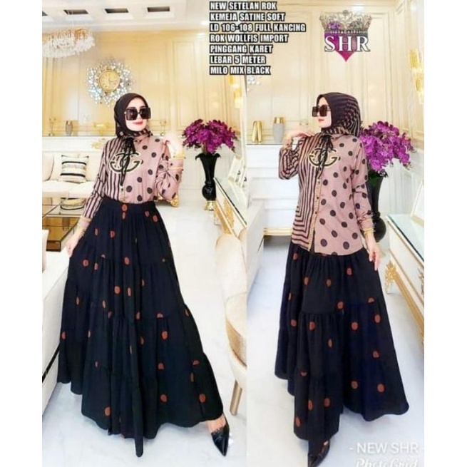 SET ROK POLCA SATIN BY SHR