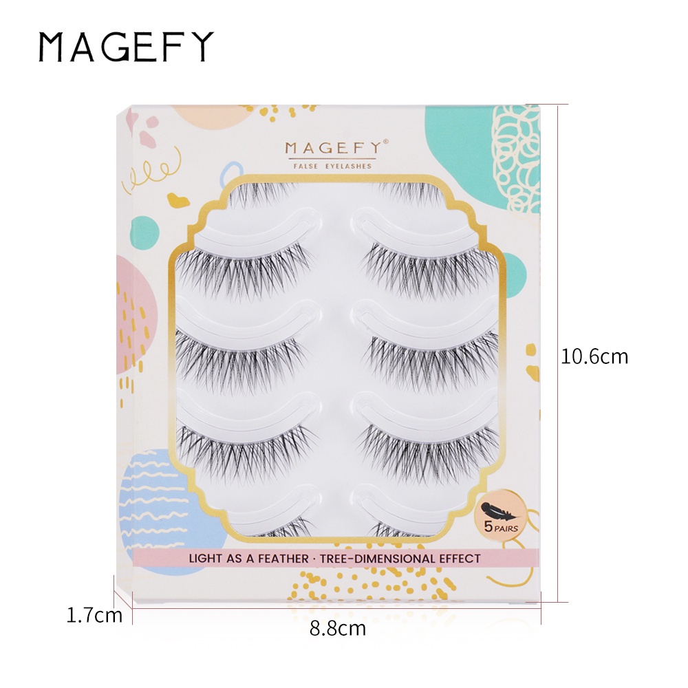 MAANGE Bulu Mata Palsu Premium Bulu Mata Eyelash Lembut Bulu Mata Alami Bulu Mata Set Lembut Bulu Mata Campuran Alami Bu