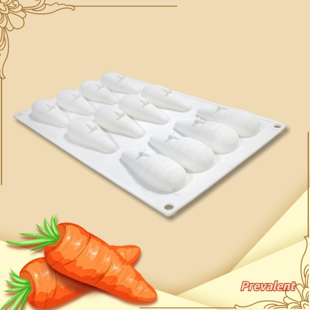 Preva 12rongga 3D Carrot Perlengkapan Pernikahan Membuat Sabun Handmade Easter Carrot