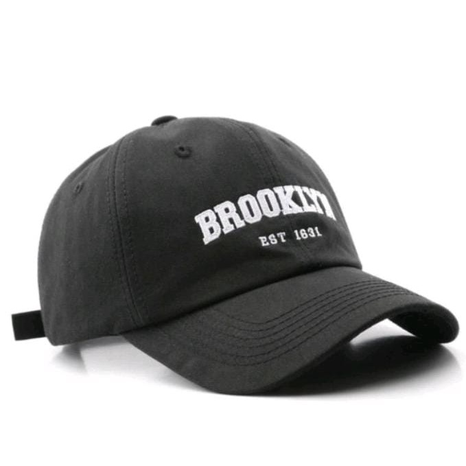 Topi Baseball Cap Unisex Bordir BROOKLYN EST 1631 Pria dan Wanita Termurah