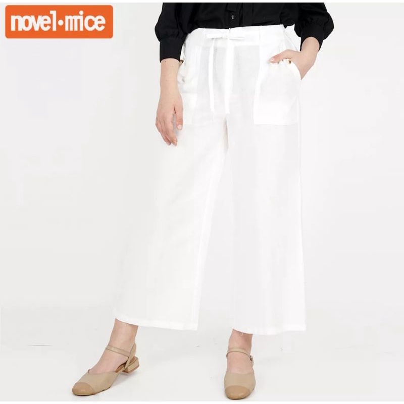 Novel mice Kulot Katun White Original ukuran S