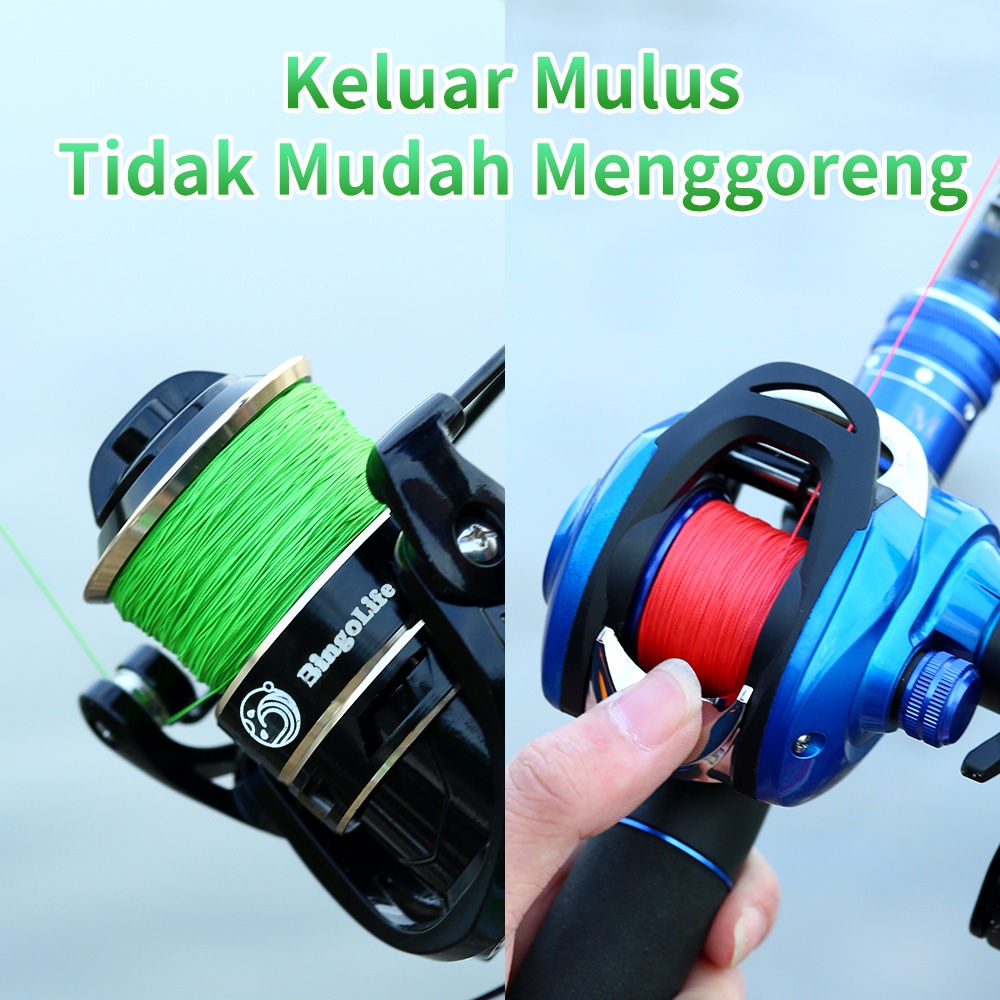 Senar Pancing x8 PE 200m Jepang Never Fade Jalinan Fishing Line Super Kuat Tahan Bahan