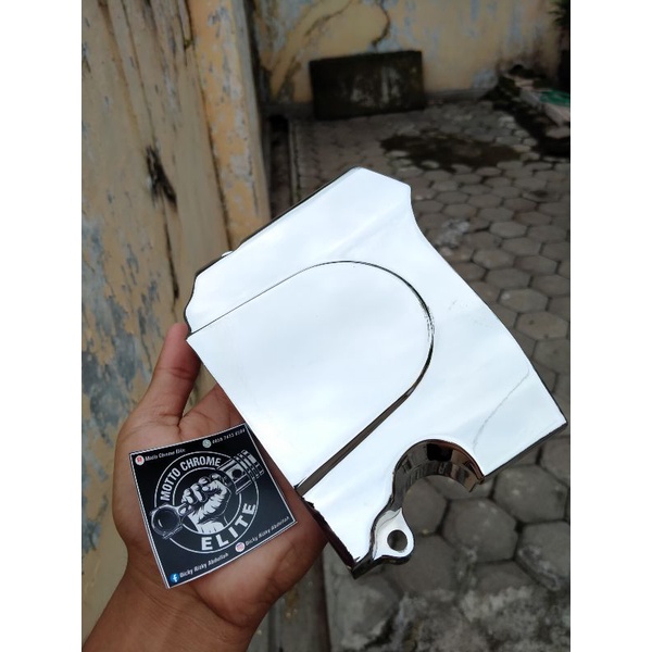 TUTUP GIR MEGAPRO HIU / TUTUP GIR MEGAPRO LAMA ORI COPOTAN MOTOR CRHOME