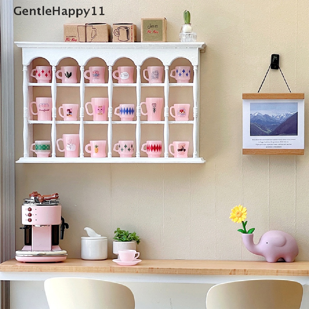 GentleHappy 1Set 1:6 Dollhouse Miniature Cup Sticker Packing Box Model for Mug Teacup Decor id