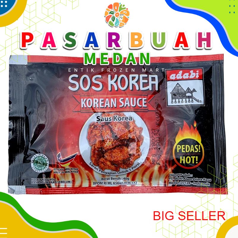 

Adabi Saos Korea 40gr | PASAR BUAH MEDAN