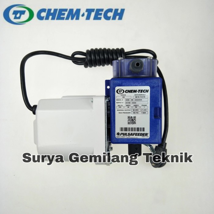 Pompa Injeksi Kimia Dosing Pump Pulsafeeder Chemtech 100/007 Chem Tech