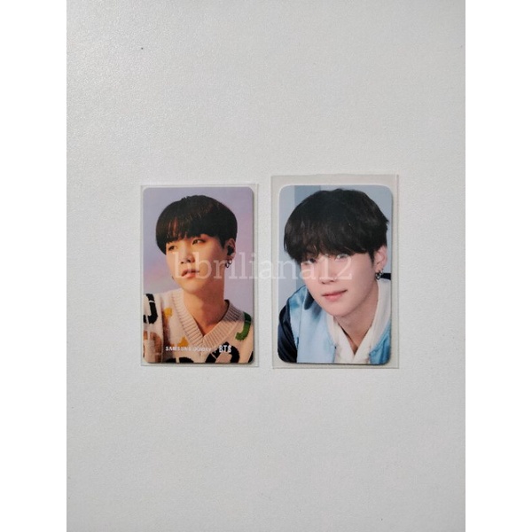 BTS Official Photocard Samsung S20 &amp; S21 Suga/Yoongi