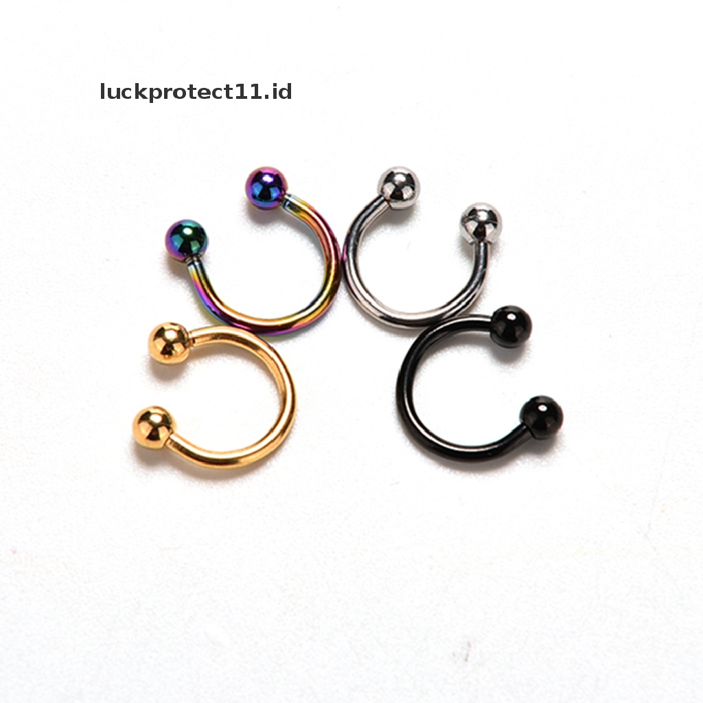 /Fashion Hot// Fashion// 1biji Cincin Hidung Palsu Bibir Telinga Hidung Clip On Hidung Palsu Bibir Hoop Earring.