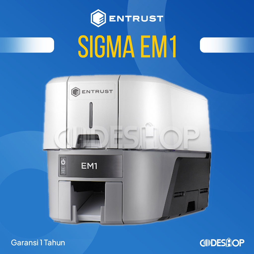 ID Card Printer Entrust Sigma EM1 Cetak Kartu Satu Sisi