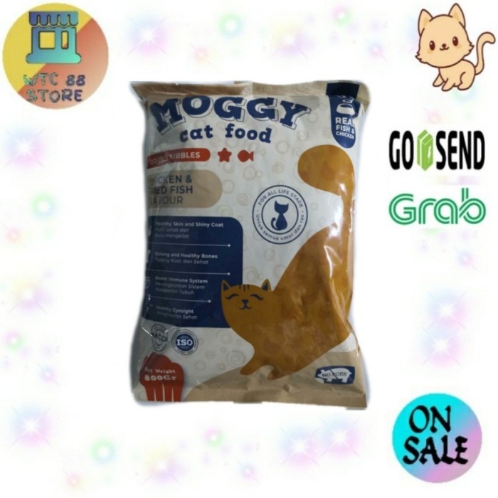 ⭐BISA COD⭐ makanan kucing kering MOGGY kitten dan adult 8KG (GOSEND/GRAB)