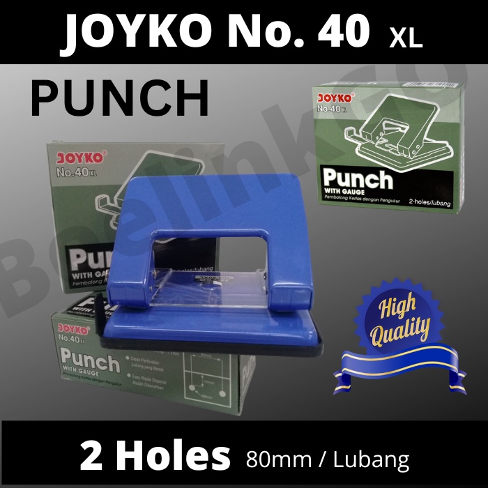 

Pembolong Kertas Punch 40xl Perforator 30xl 2 holes / Lubang