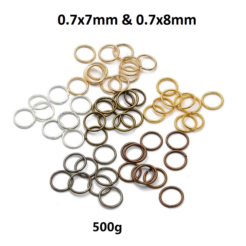 Ring Pengait Uk 7mm - 8mm/Harga/500gr /Jump ring