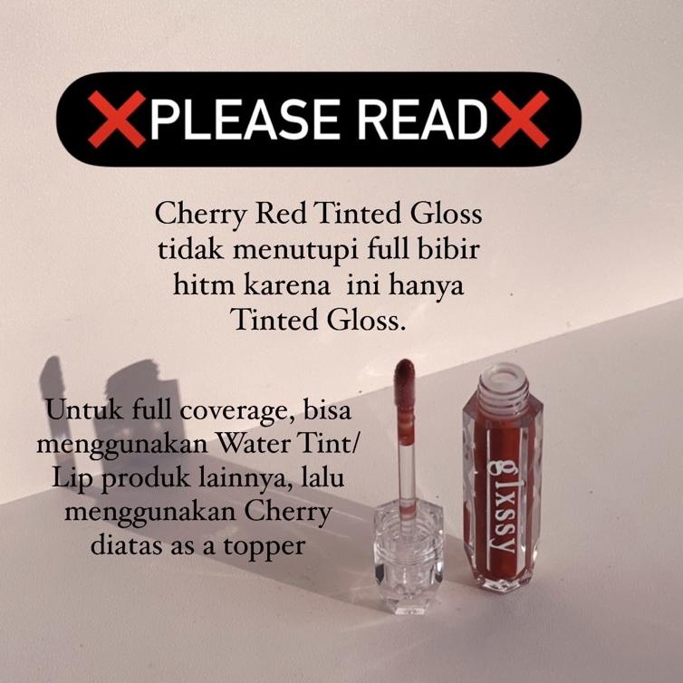 Jumbo CASHBACK [BUY 1 GET 1] Cherry Red Tinted Lip Gloss GLXSSY .,,.,.,