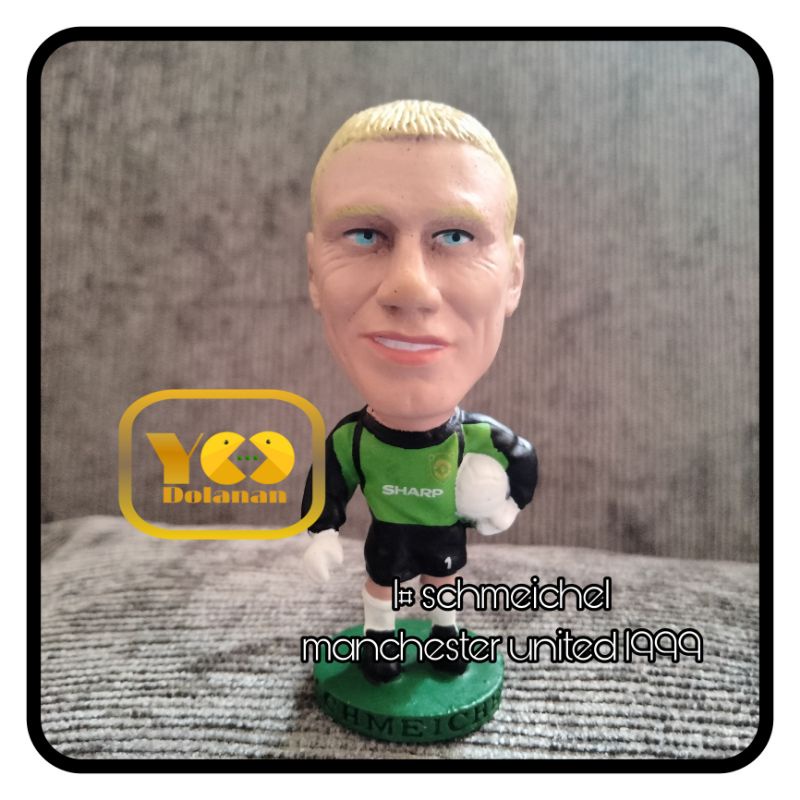 1# SCHMEICHEL - MANCHESTER UNITED 1998 CORINTHIAN PROSTARS FIGURE PEMAIN BOLA