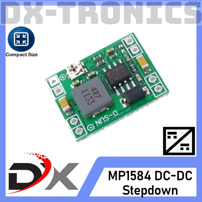 Mini Step Down 3A MP1584 Adjustable Stepdown 4.5V-28V to 0.8V-20V DC