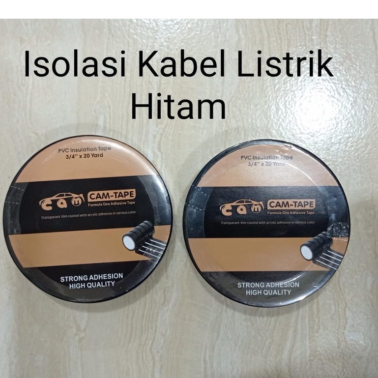 

ISOLASI LISTRIK HITAM PVC 20 YARDS 5MM