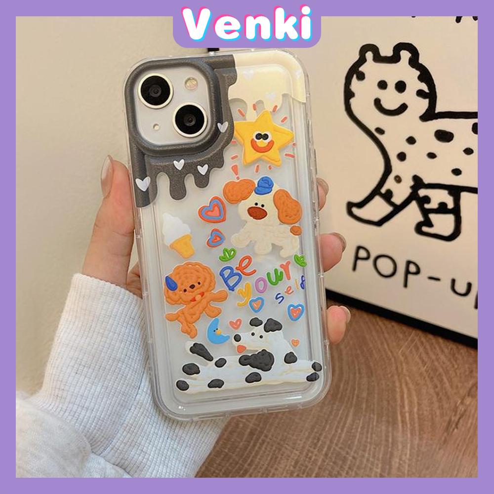 Case For iPhone 14 Pro Max TPU Soft Jelly Airbag Clear Case Cute Cartoon Cat and Dog Camera Protection Shockproof For iPhone 14 13 12 11 Plus Pro Max 7 Plus X XR